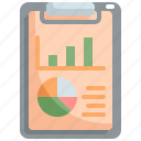 analytics, business, chart, clipboard, data, graph, report 
