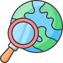 anaylsis, earth, find, global, loupe, search, worldwide