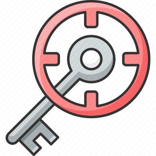 Access, aim, focus, goal, key, keywords, target icon - Download on Iconfinder