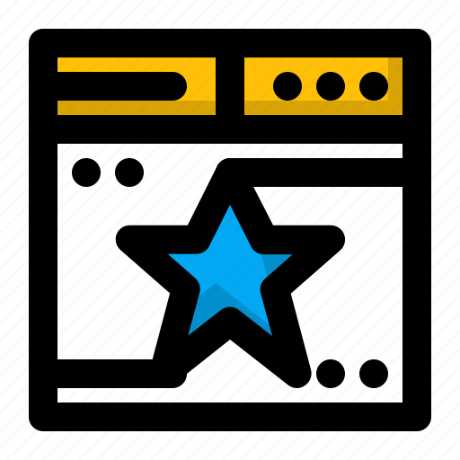 Bookmark, rating, star, web, web ranking icon - Download on Iconfinder