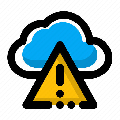 Cloud, cloud computing warning, computing, warning icon - Download on Iconfinder