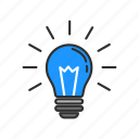 bulb, electricity, idea, light