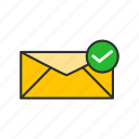 email, envelope, letter, received message