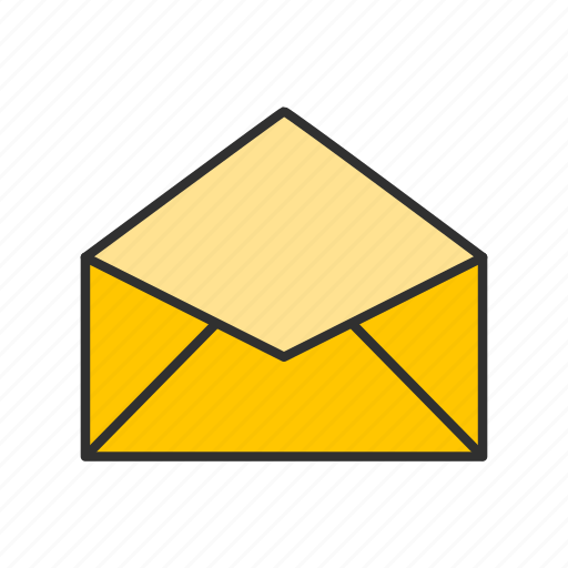 Email, letter, message, open envelope icon - Download on Iconfinder