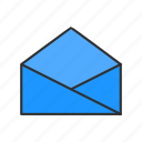 email, letter, message, open envelope 