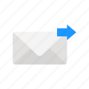 arrow right, envelope, send mail, send message