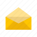 envelope, mail, message, open envelope