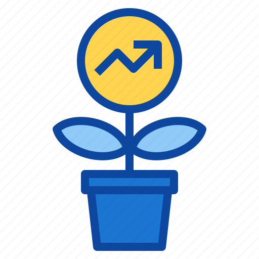 Arrow, graph, growth, business, marketing, plant, investment icon - Download on Iconfinder