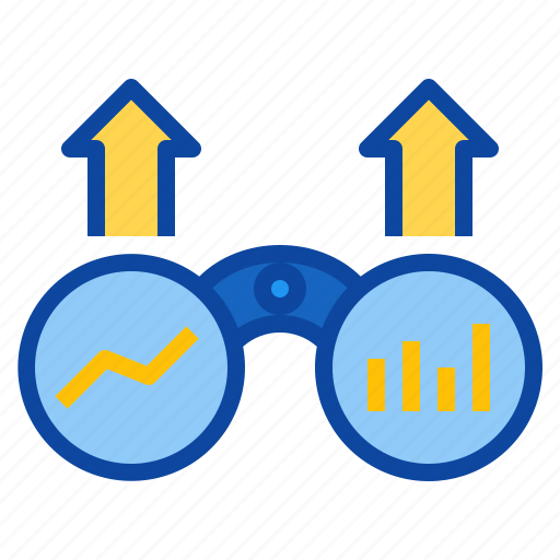 Zoom, arrow, graph, growth, business, marketing, forecasting icon - Download on Iconfinder