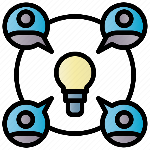 Brainstorming, collaboration, meeting, teamwork, strategy icon - Download on Iconfinder
