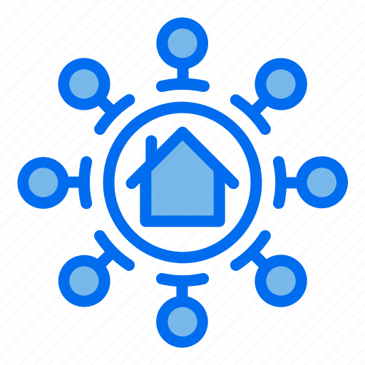 Digital, marketing, strategy, house icon - Download on Iconfinder