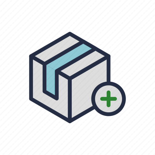 Add, box, delivery, marketplace, package, shipment, stuffs icon - Download on Iconfinder