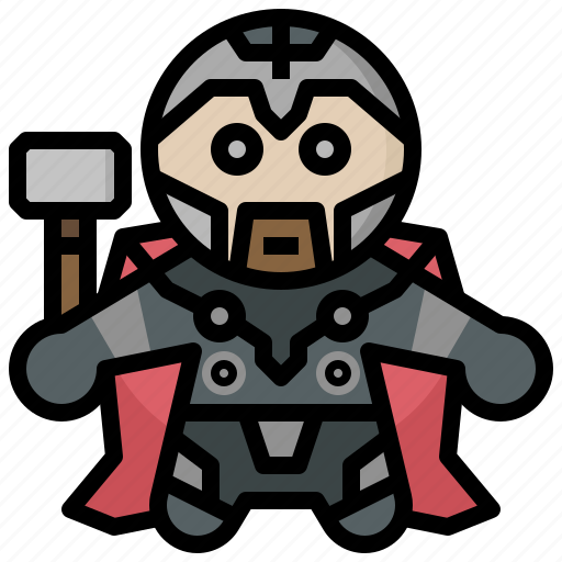 Avangers, avatars, gartoon, hero, marvel, thor icon - Download on Iconfinder