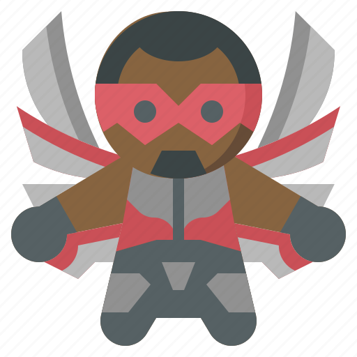 Avangers, avatars, falcon, gartoon, hero, marvel icon - Download on Iconfinder