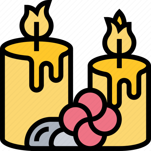 Candle, aroma, light, therapy, decoration icon - Download on Iconfinder