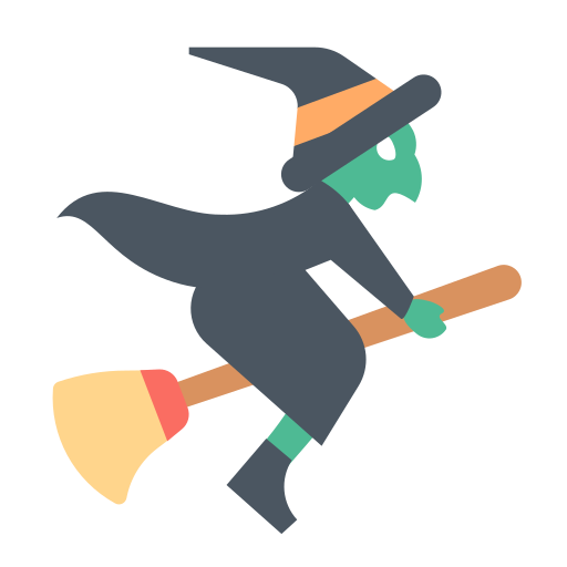 Broom, flying, halloween, witch icon - Free download