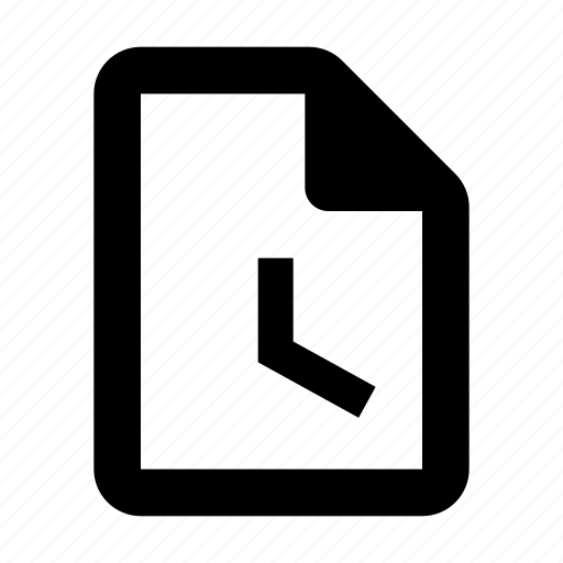Delay, document, time icon - Download on Iconfinder
