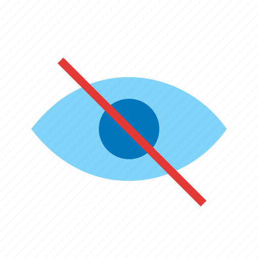 Eye, glass, magnifying, no, off, unclear, visibility icon - Download on Iconfinder