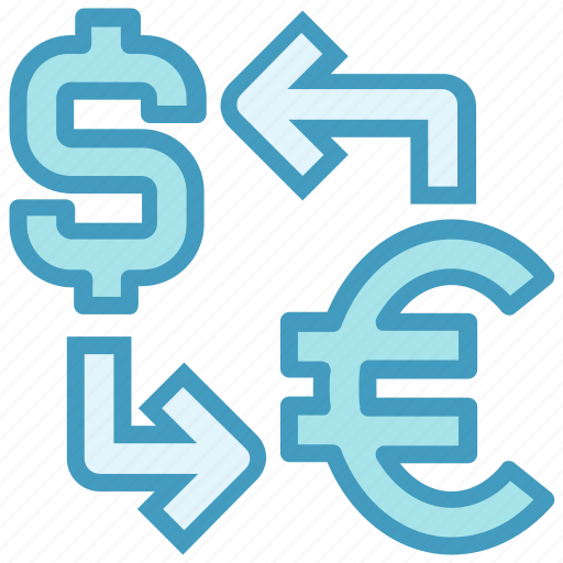 Dollar, euro, exchange, finance, money, sharing, transfer icon - Download on Iconfinder