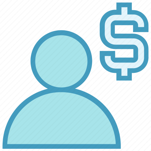 Dollar, employee, human, money, people, person, user icon - Download on Iconfinder