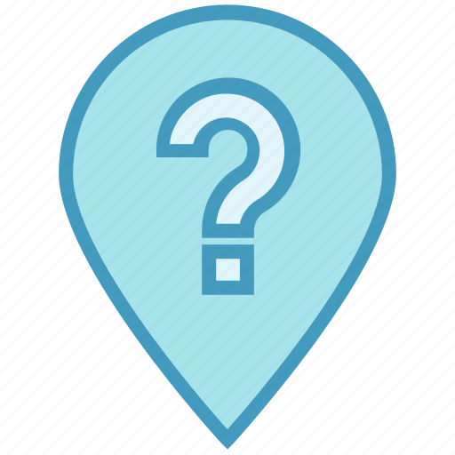Gps, location, map, navigation, pin, point, question mark icon - Download on Iconfinder