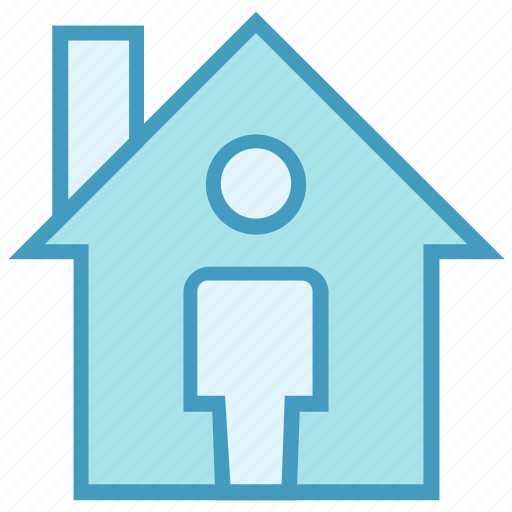 Building, home, house, person, property, real estate, user icon - Download on Iconfinder