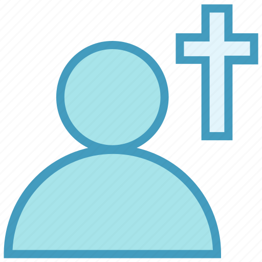Christianity, church, man, monk, religious, sign, user icon - Download on Iconfinder
