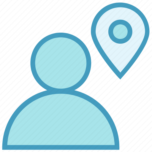 Gps, location, man, map, person, pin, user icon - Download on Iconfinder