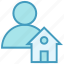building, home, house, person, property, real estate, user 