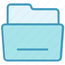 archive, document, file, folder, open folder, storage