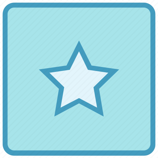 Bookmark, button, favorite, sign, square, star icon - Download on Iconfinder