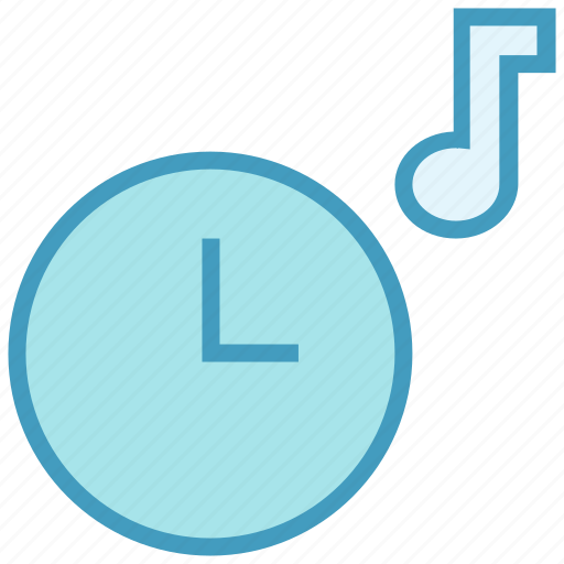 Alarm, clock, multimedia, music note, optimization, time, watch icon - Download on Iconfinder