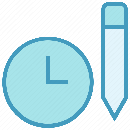 Alarm, clock, optimization, pencil, schedule, time, watch icon - Download on Iconfinder