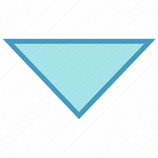 Arrow, command, down, media, triangle icon - Download on Iconfinder