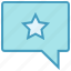 bubble, chat, favorite, message, sms, star, texts 
