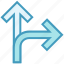arrows, direction, path, two way, up &amp; right arrows 