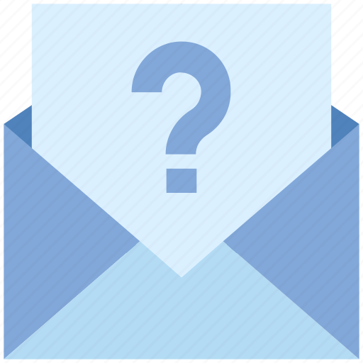 Email, envelope, help, letter, mail, message, question mark icon - Download on Iconfinder