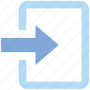 arrow, box, forward, in arrow, material, right, square