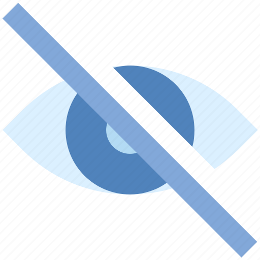 Disable, eye, hide, invisible, show off, vision icon - Download on Iconfinder