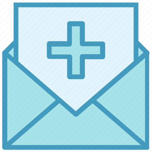 Add, email, envelope, letter, mail, message, plus icon - Download on Iconfinder