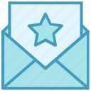 email, envelope, favorite, letter, mail, message, star