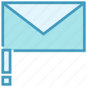 email, envelope, exclamation mark, help, letter, mail, message 