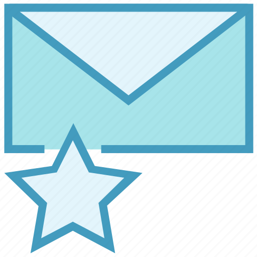 Email, envelope, favorite, letter, mail, message, star icon - Download on Iconfinder