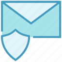 email, envelope, letter, mail, message, secure, shield