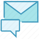 chat, email, envelope, letter, mail, message