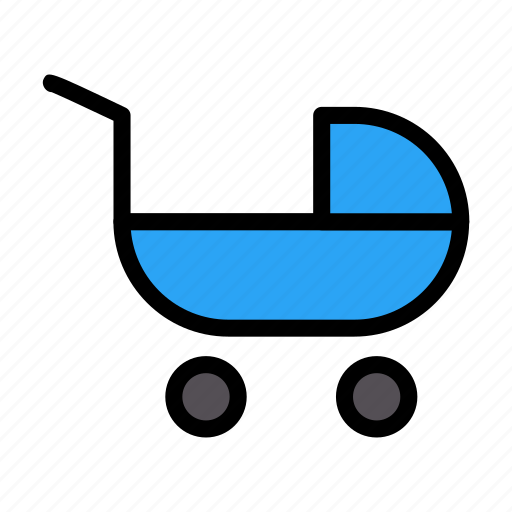 Baby, trolley, pram, child, carriage icon - Download on Iconfinder