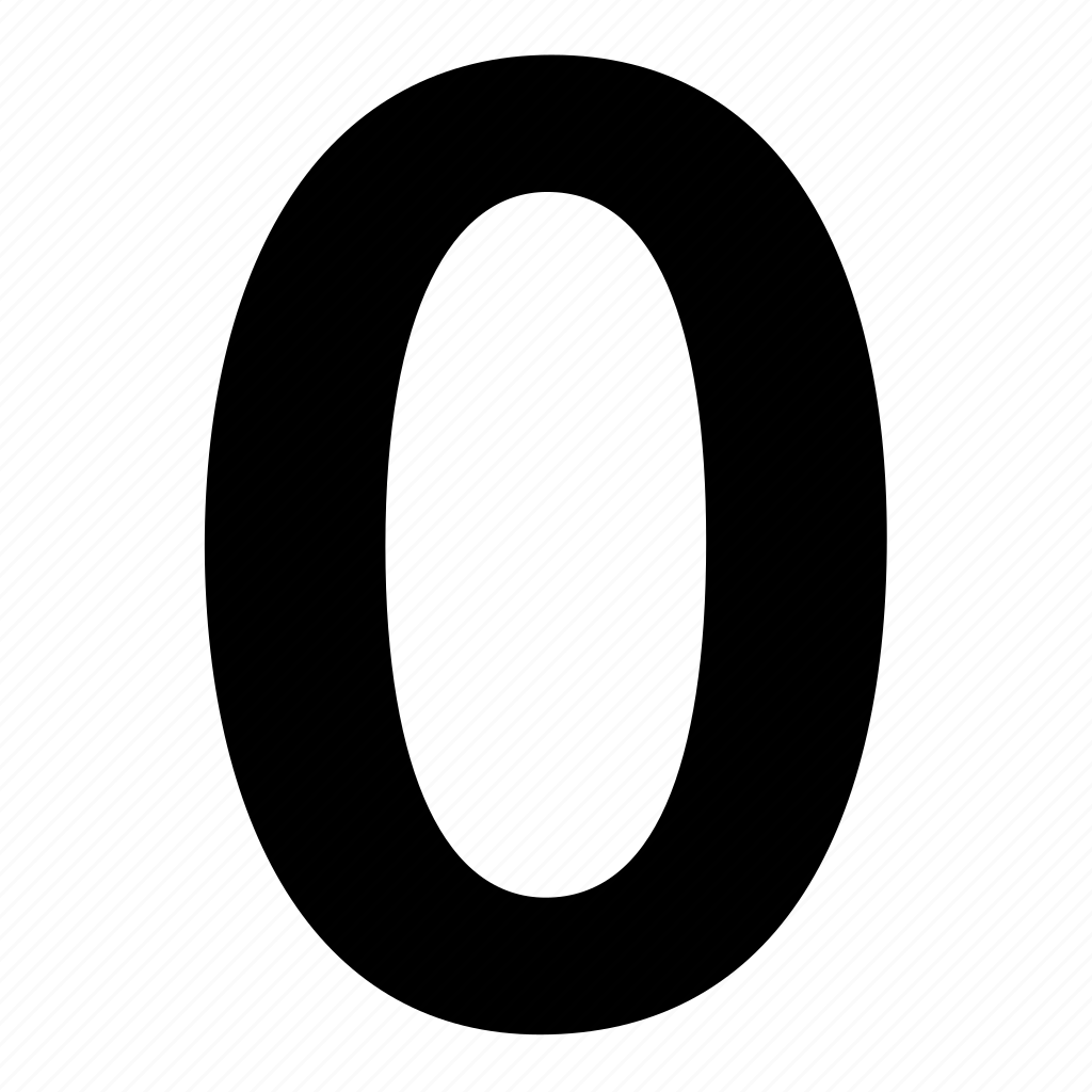 Zero icons. Цифра ноль. Черный ноль. Цифра 0 на черном фоне. Изображение нуля.