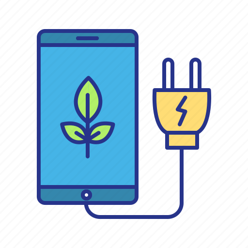 Electricity, energy, environment, green, smartphone icon - Download on Iconfinder