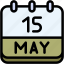 calendar, may, fifteen, date, monthly, time, and, month, schedule 