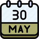 calendar, may, thirty, date, monthly, time, and, month, schedule
